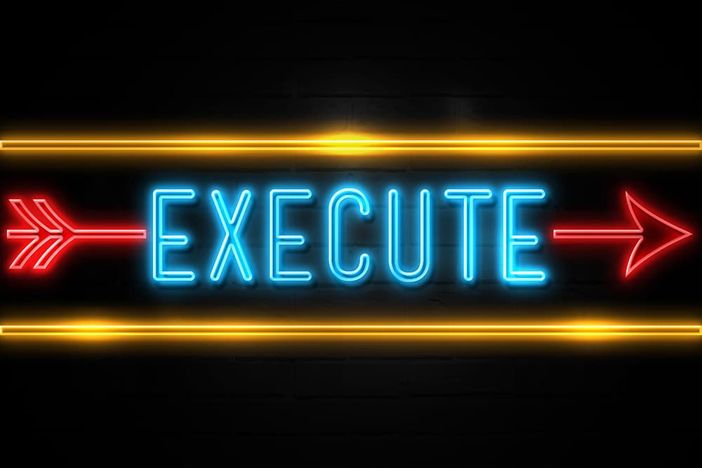 Neon Execute Sign